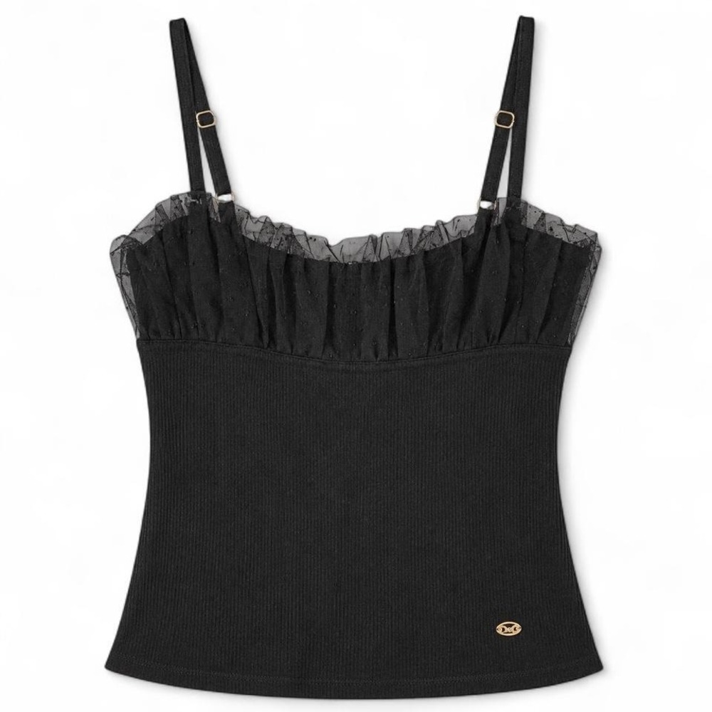 Dolce & Gabbana Vintage Lace Tank With Hardwear